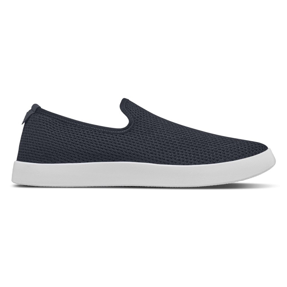 Allbirds Men\'s Slip-Ons Navy - Tree Loungers - 41683MLQF